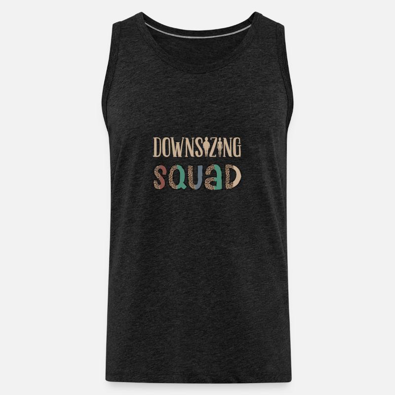 Downsizing Squad, Magenbypass-Operation - Männer Premium Bio Tank Top - Anthrazit