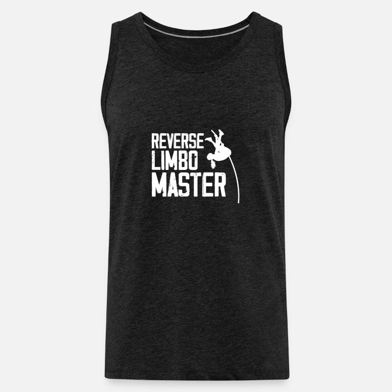 Reverse Limbo Master, Stabhochsprung - Männer Premium Bio Tank Top - Anthrazit