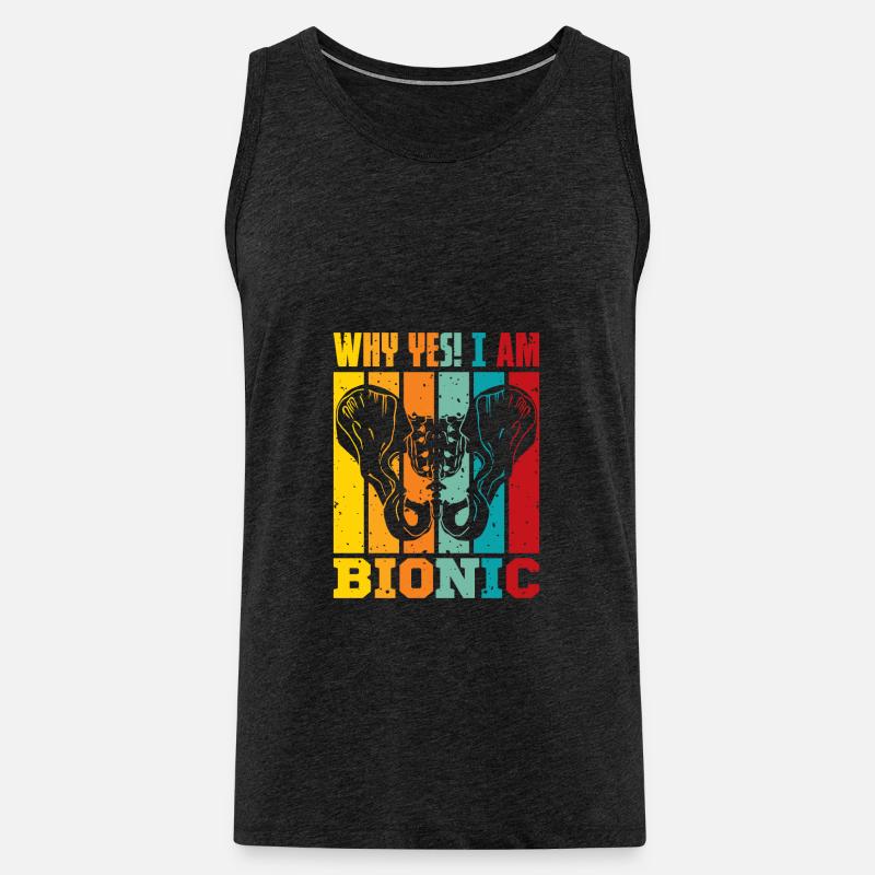 Why Yes! I am Bionic - Männer Premium Bio Tank Top - Anthrazit
