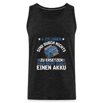 6 Zylinder Tuner Tuning V6 - Männer Premium Bio Tank Top - Anthrazit - Vorne - Alexander (188cm)