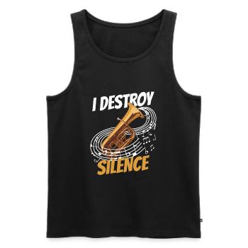 Tubist - Männer Premium Bio Tank Top - Anthrazit - Vorne - AI Model Male 185 dark (185cm)