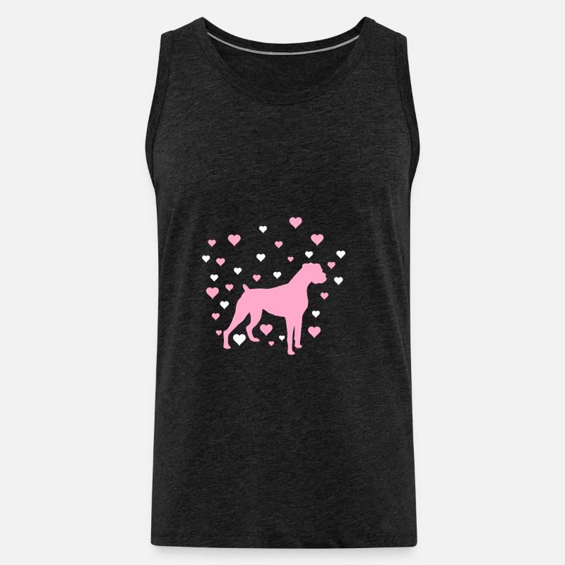 Deutscher Boxer - Männer Premium Bio Tank Top - Anthrazit