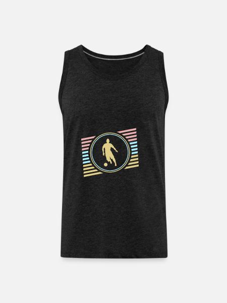 Fussball - Männer Premium Bio Tank Top - Anthrazit