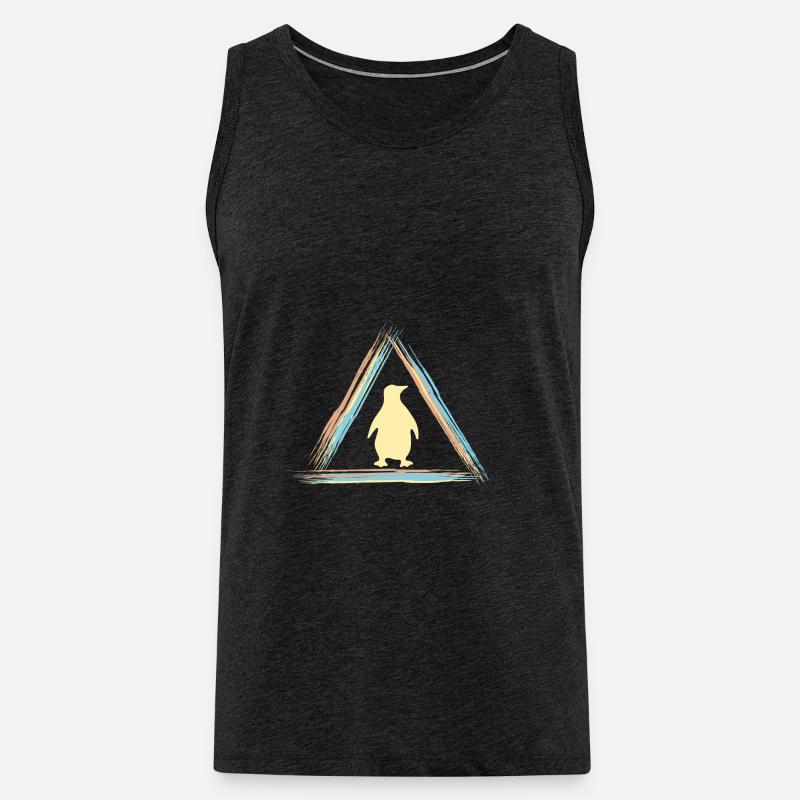 Pinguin - Männer Premium Bio Tank Top - Anthrazit