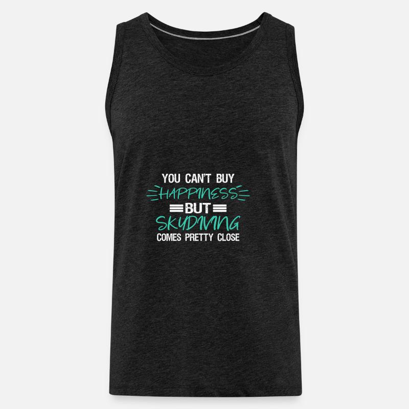 Skydive - Männer Premium Bio Tank Top - Anthrazit