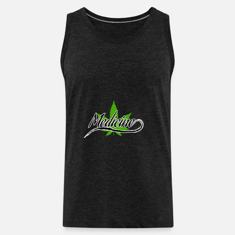 Hanf - Männer Premium Bio Tank Top - Anthrazit