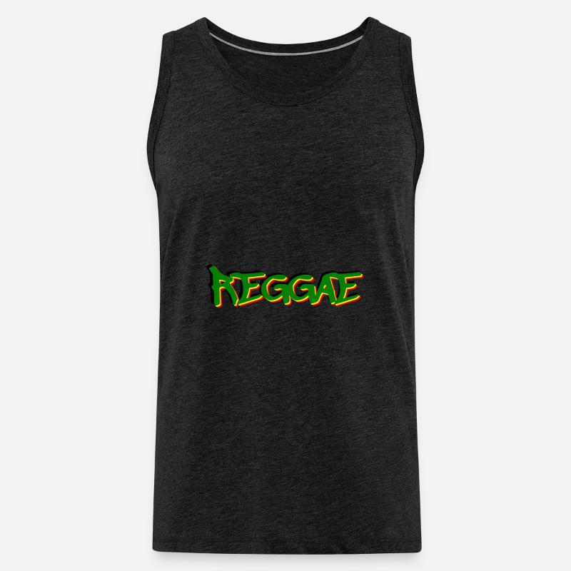 Reggae - Männer Premium Bio Tank Top - Anthrazit