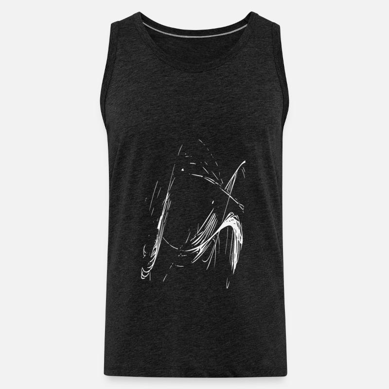 Abstrakt - Männer Premium Bio Tank Top - Anthrazit