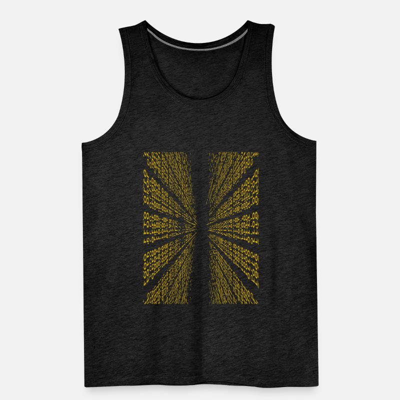 binary code Men's Premium Organic Tank Top