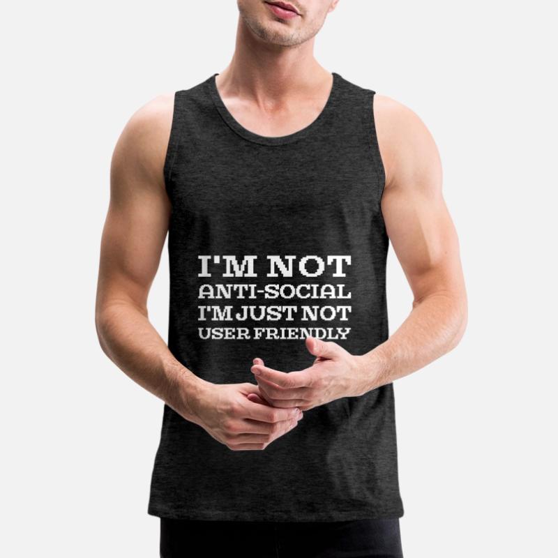 I’m Not Users Friendly Web Developer Coder Débardeur bio Premium Homme