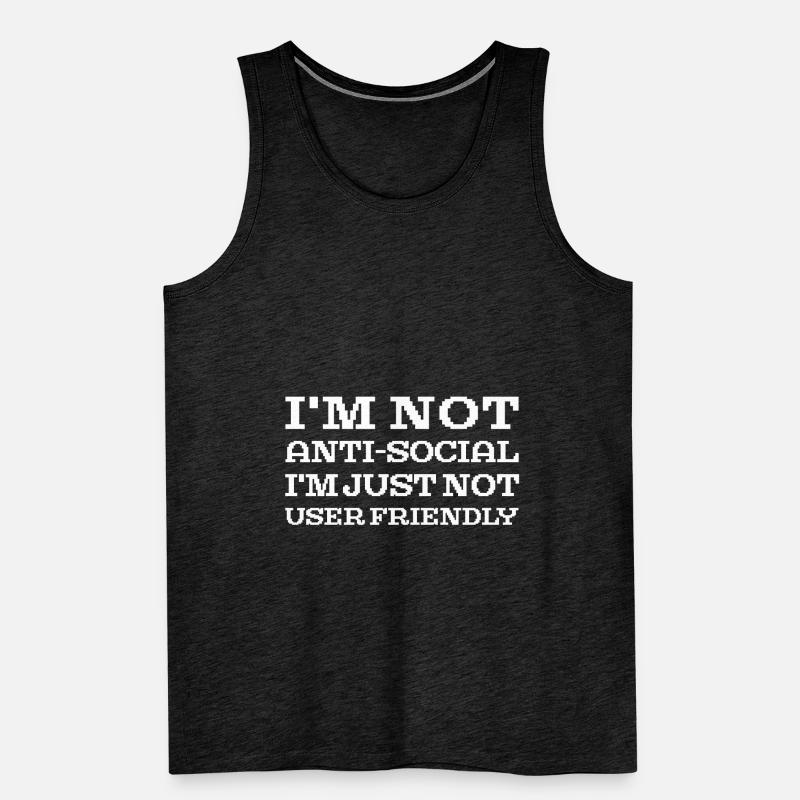 I’m Not Users Friendly Web Developer Coder Débardeur bio Premium Homme