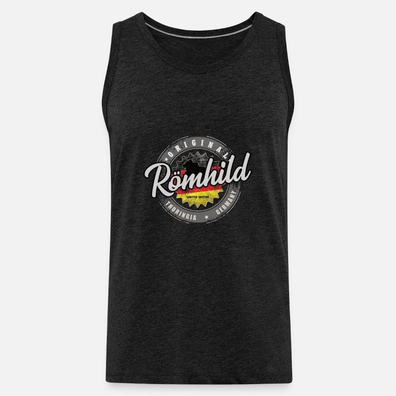 Original Germany Thüringen Röhmhild - Männer Premium Bio Tank Top - Anthrazit