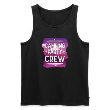 Équipe de fête de camping - Débardeur bio Premium Homme - charbon - Devant - Alexander (188cm)