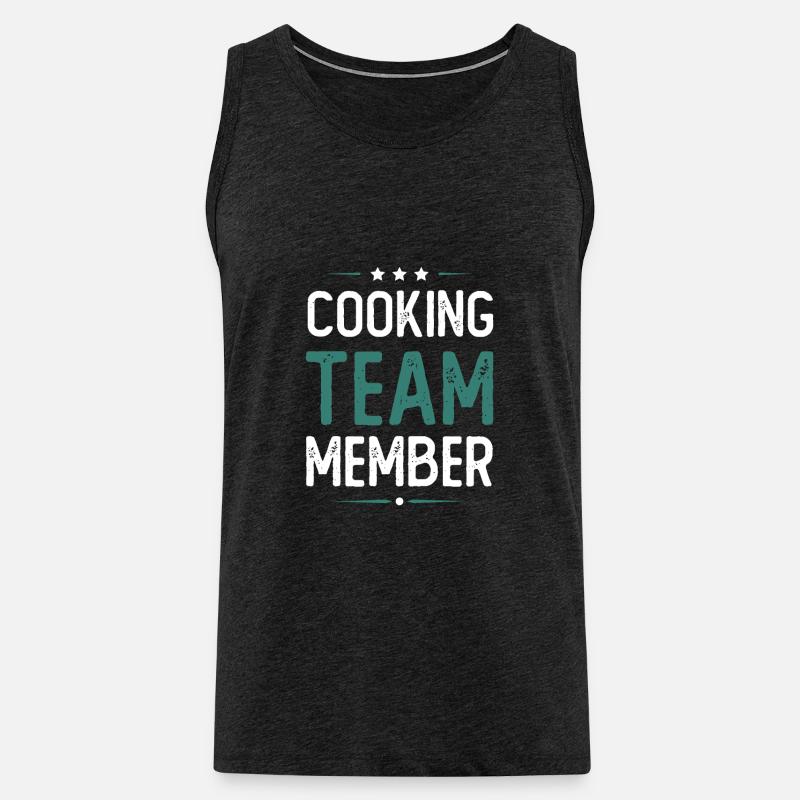 Cooking Team - Männer Premium Bio Tank Top - Anthrazit