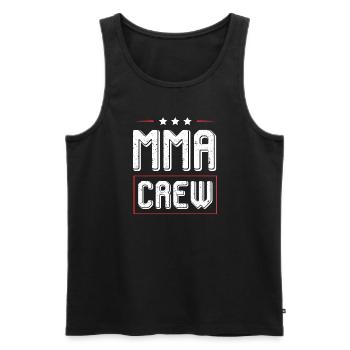 Mma Crew - Männer Premium Bio Tank Top - Anthrazit - Vorne - AI Model Male 185 dark (185cm)