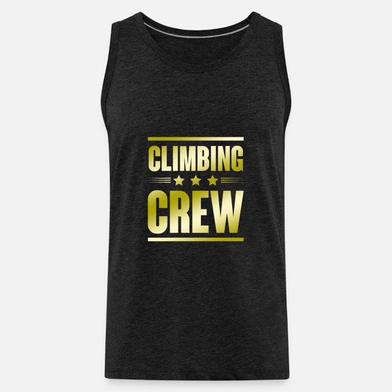 Climbing Crew - Männer Premium Bio Tank Top - Anthrazit