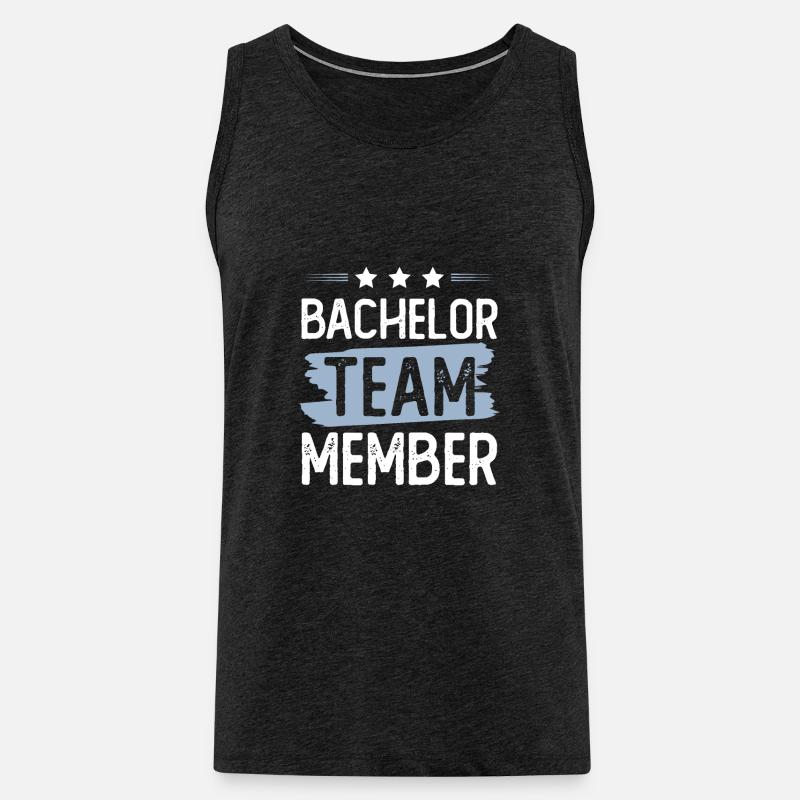 Bachelor Team - Männer Premium Bio Tank Top - Anthrazit