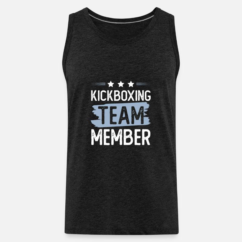 Kickboxing Team - Männer Premium Bio Tank Top - Anthrazit