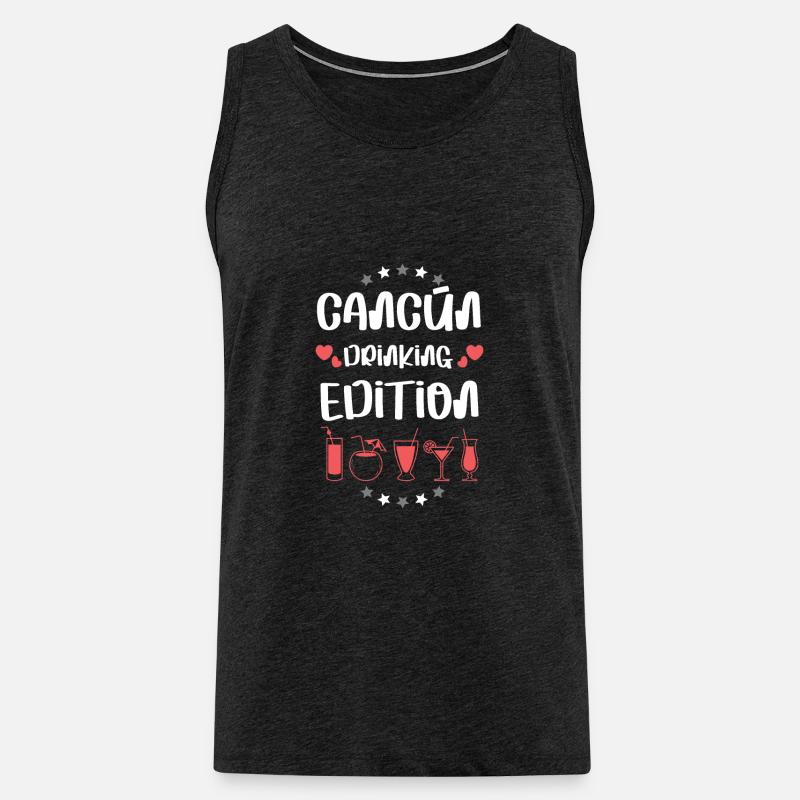 Cancun Drinking Team - Männer Premium Bio Tank Top - Anthrazit