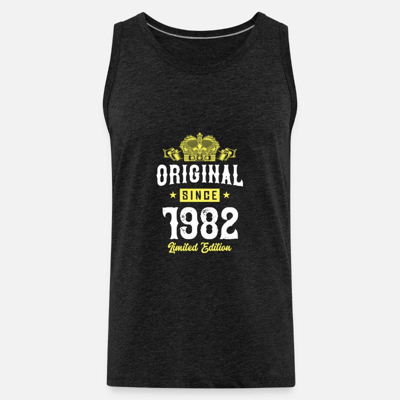 1982 limited edition - Männer Premium Bio Tank Top - Anthrazit