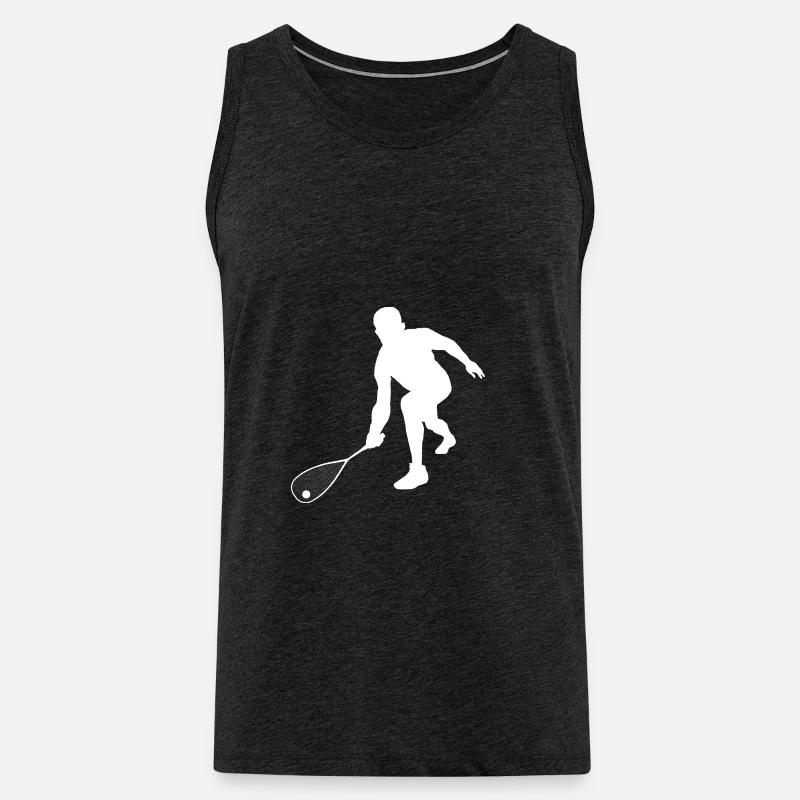 Squash - Männer Premium Bio Tank Top - Anthrazit