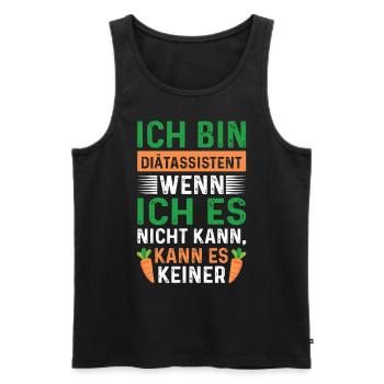 Diätassistent Beruf - Männer Premium Bio Tank Top - Anthrazit - Vorne - AI Model Male 185 dark (185cm)
