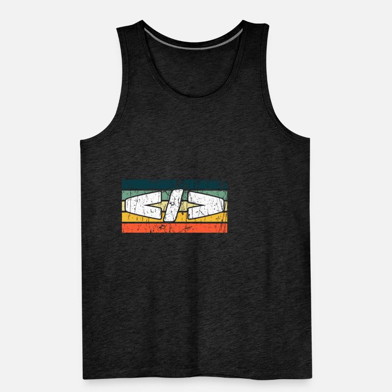 Retro Web Developer Programmer Coding Männer Premium Bio Tank Top