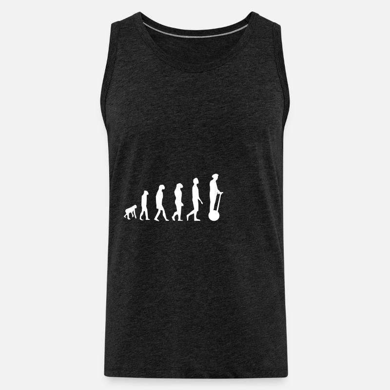 Evolution Segway - Männer Premium Bio Tank Top - Anthrazit