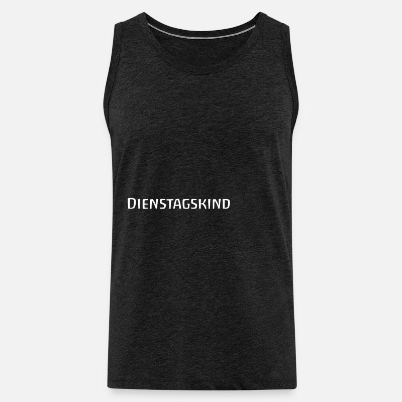 Dienstagskind - Männer Premium Bio Tank Top - Anthrazit