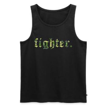 FischerS fighter. Camuflage Classic - Men's Premium Organic Tank Top - charcoal grey - Front - Alexander (188cm)