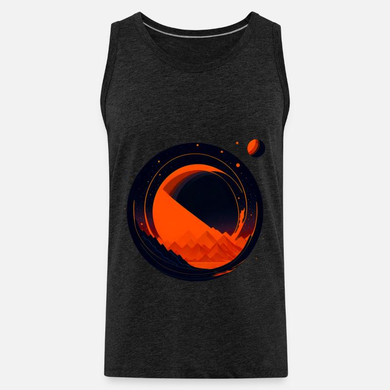 Space View / Mars 02 - Männer Premium Bio Tank Top - Anthrazit