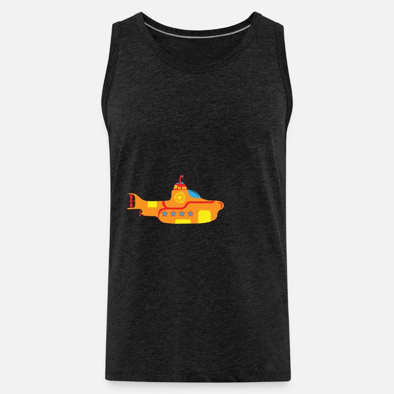 Buntes Kinder Spielzeug Uboot - Männer Premium Bio Tank Top - Anthrazit