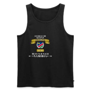 Namibia Süd-West-Afrika Design Geschenk Idee - Männer Premium Bio Tank Top - Anthrazit - Vorne - Alexander (188cm)