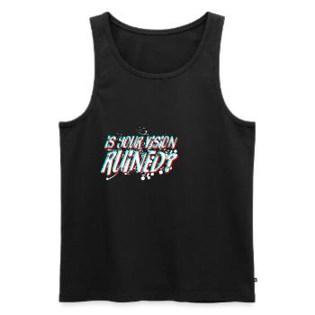 IST IHRE VISION RUINIERT V2 - Männer Premium Bio Tank Top - Anthrazit - Vorne - AI Model Male 185 dark (185cm)