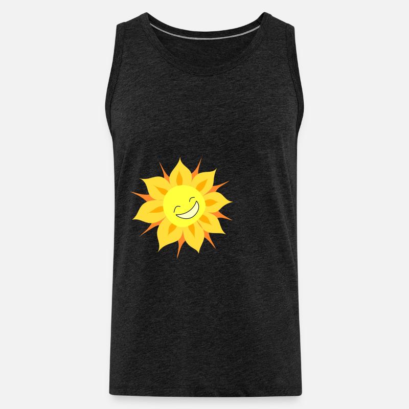 sun - Männer Premium Bio Tank Top - Anthrazit