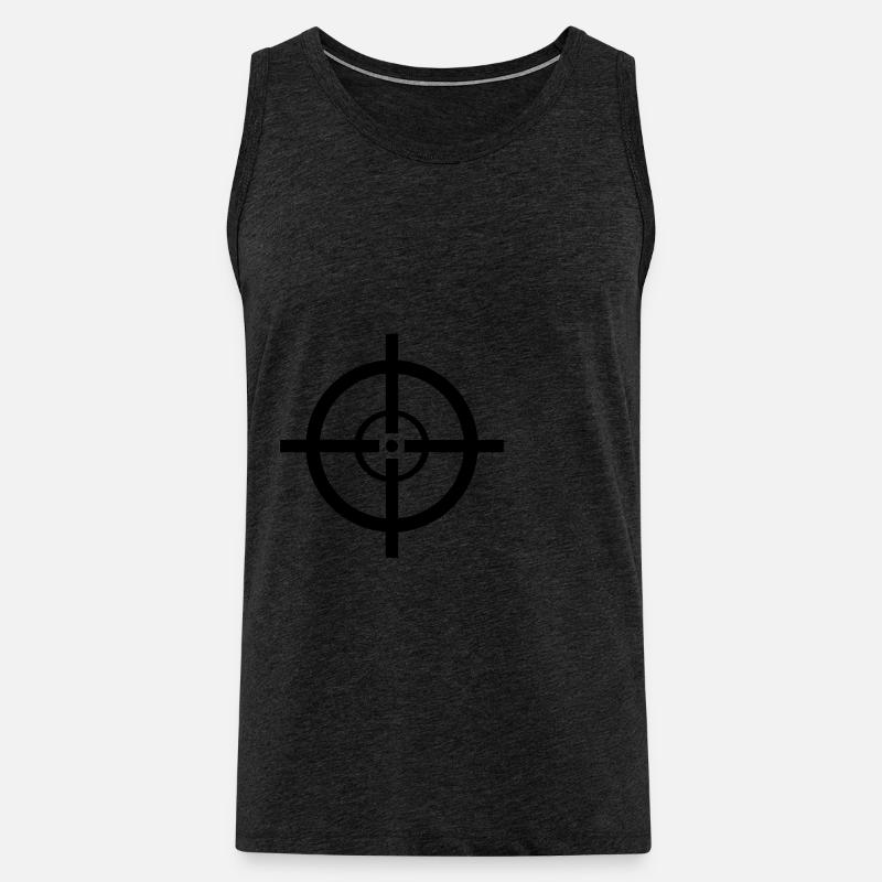 Fadenkreuz - Männer Premium Bio Tank Top - Anthrazit
