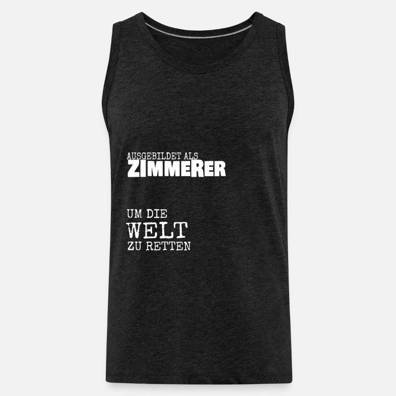 Zimmerer - Männer Premium Bio Tank Top - Anthrazit