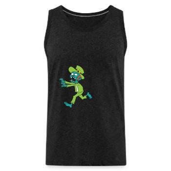Zombie Kobold - Männer Premium Bio Tank Top - Anthrazit - Vorne - Alexander (188cm)