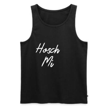 Hosch Mi - Männer Premium Bio Tank Top - Anthrazit - Vorne - Alexander (188cm)