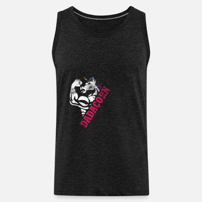 Dadacorn - Männer Premium Bio Tank Top - Anthrazit