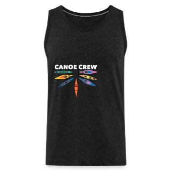Canoe crew - Männer Premium Bio Tank Top - Anthrazit - Vorne - Alexander (188cm)