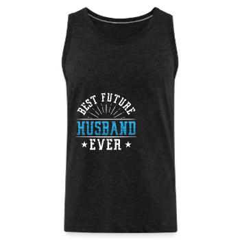 Best Future Husband - Männer Premium Bio Tank Top - Anthrazit - Vorne - AI Model Male 185 dark (185cm)