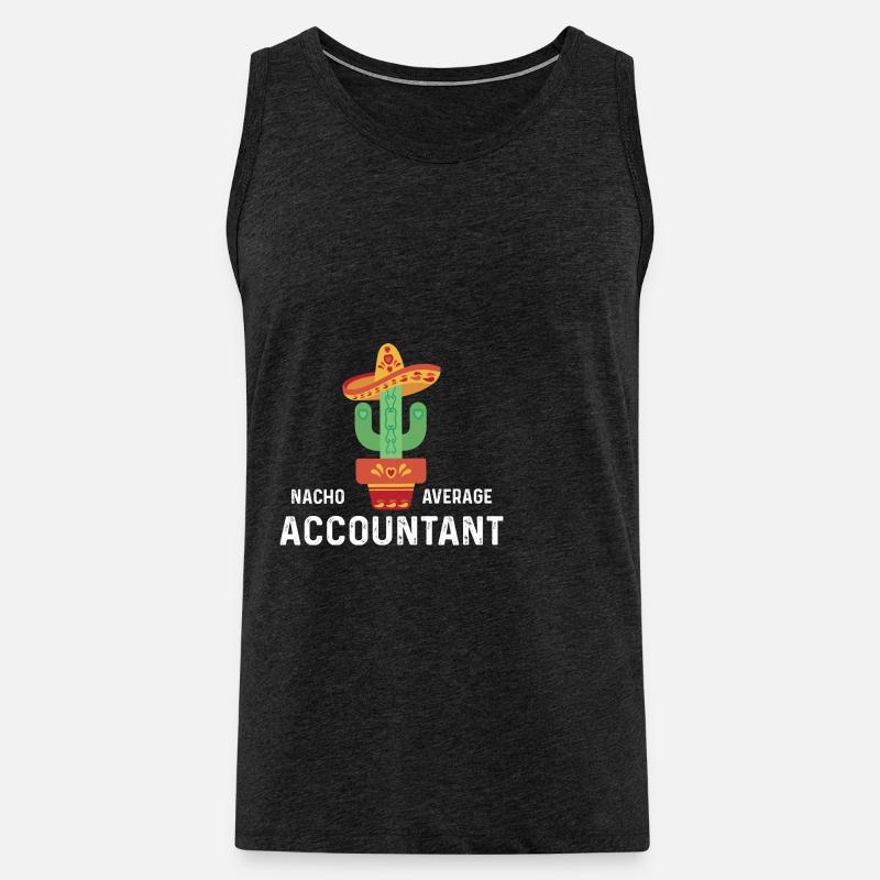 Nacho Average Accountant - Männer Premium Bio Tank Top - Anthrazit