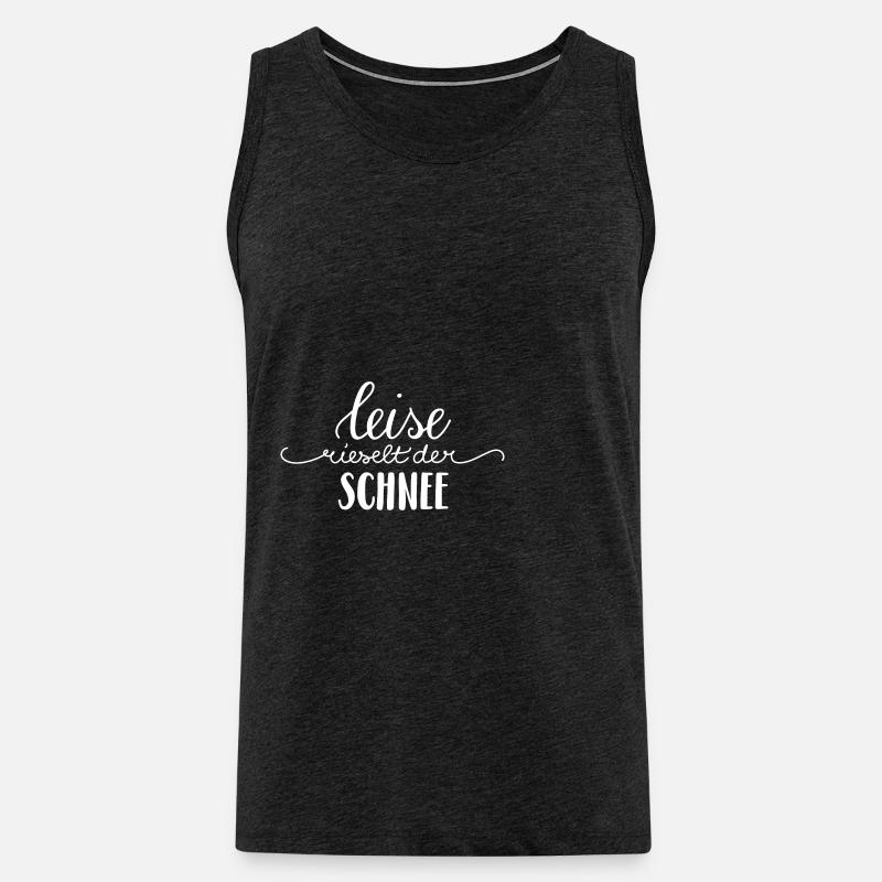 Leise rieselt der Schnee - Männer Premium Bio Tank Top - Anthrazit
