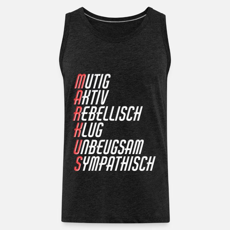 Markus - Männer Premium Bio Tank Top - Anthrazit