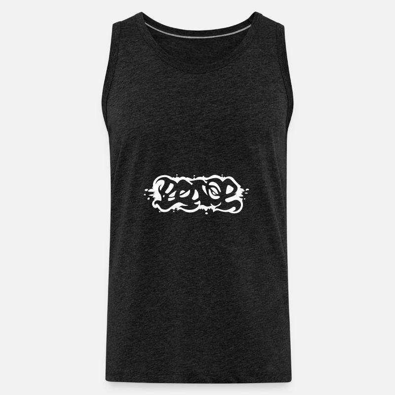 Peace - Männer Premium Bio Tank Top - Anthrazit