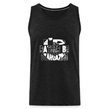 believe night sky space travel astronomy stuff - Männer Premium Bio Tank Top - Anthrazit - Vorne - AI Model Male 185 dark (185cm)