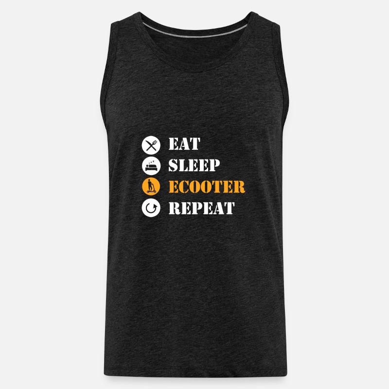 E-Scooter E-Roller Scooter - Männer Premium Bio Tank Top - Anthrazit