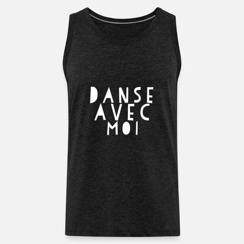 Danse Avec Moi - Dance Shirts - Männer Premium Bio Tank Top - Anthrazit