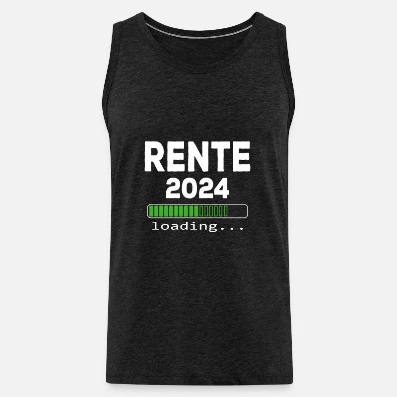 Rente 2024 loading - Männer Premium Bio Tank Top - Anthrazit
